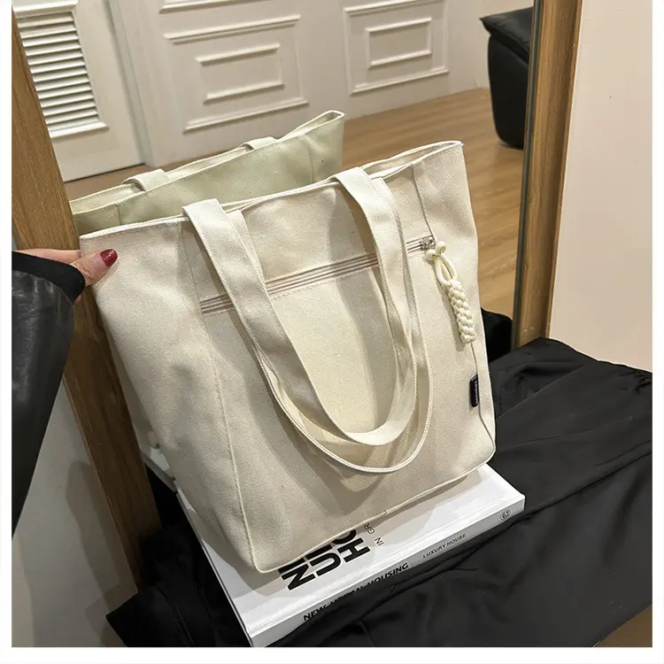 2026 Canvas Single Shoulder Tote Bag for College Students — feature 15