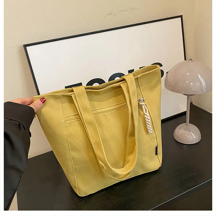 2026 Canvas Single Shoulder Tote Bag for College Students — feature 22