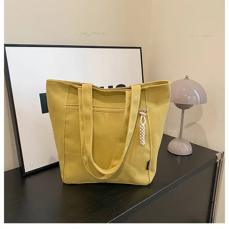 2026 Canvas Single Shoulder Tote Bag for College Students — feature 23