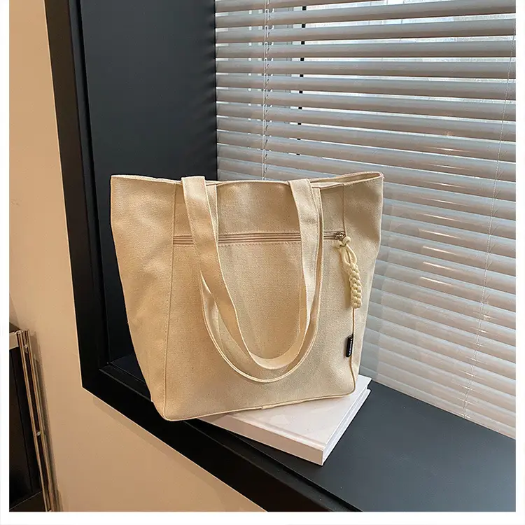 2026 Canvas Single Shoulder Tote Bag for College Students — feature 26