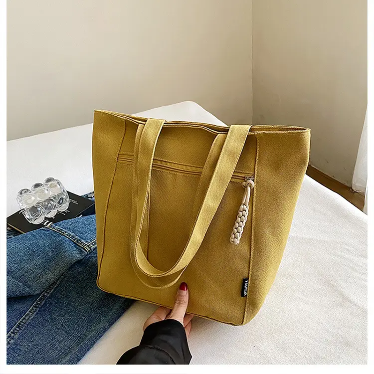 2026 Canvas Single Shoulder Tote Bag for College Students — feature 31