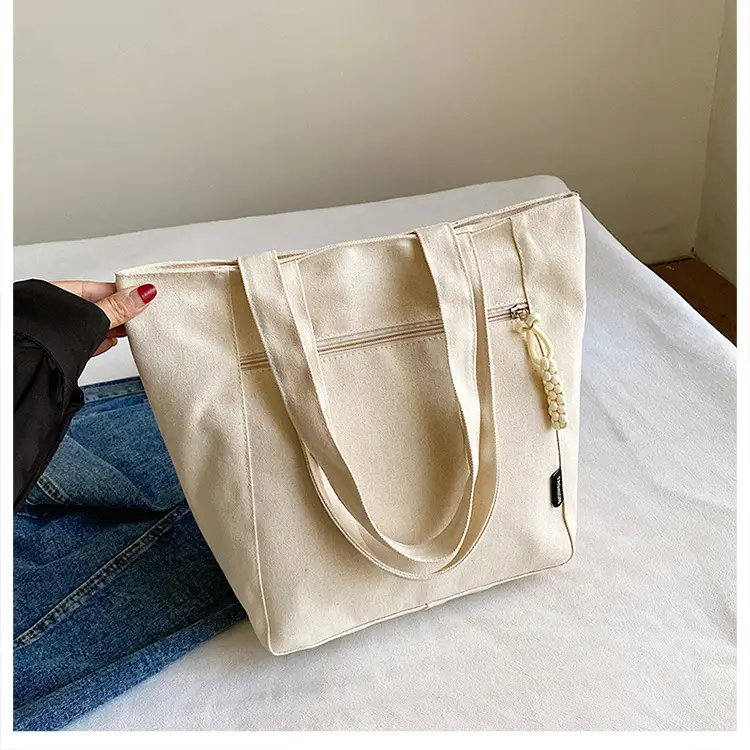 2026 Canvas Single Shoulder Tote Bag for College Students — feature 34