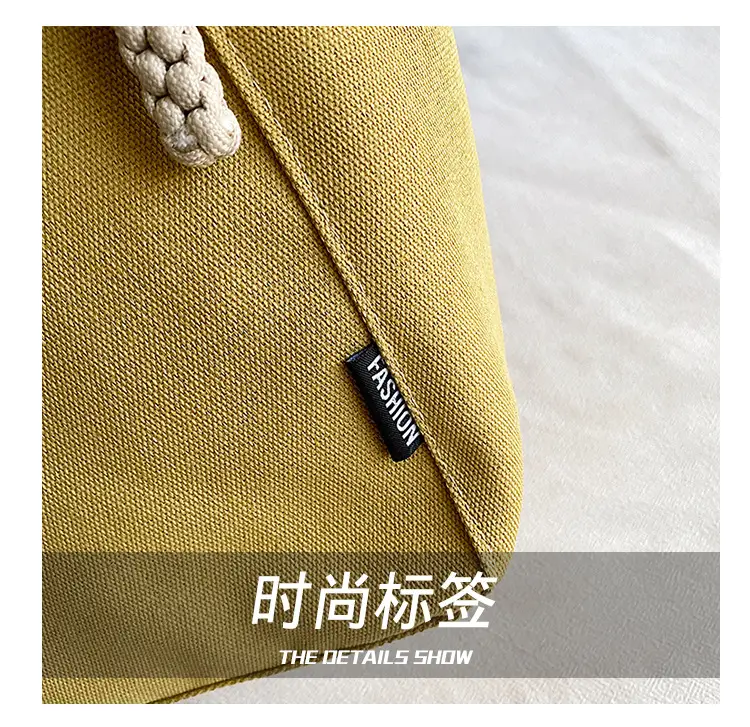 2026 Canvas Single Shoulder Tote Bag for College Students — feature 8