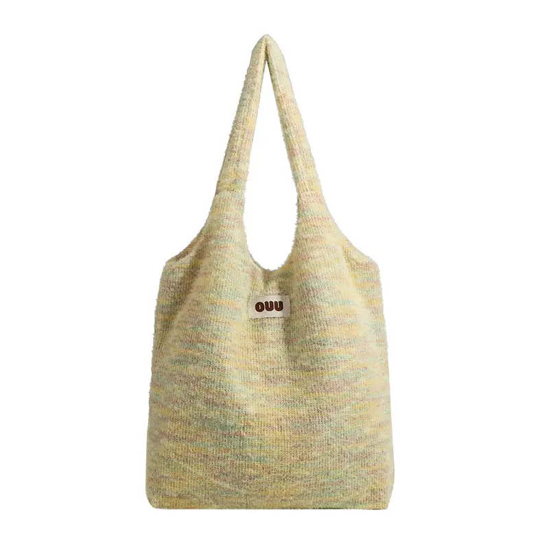 Women Plush Niche Tote Bag Winter Autumn Large Capacity - Image 8