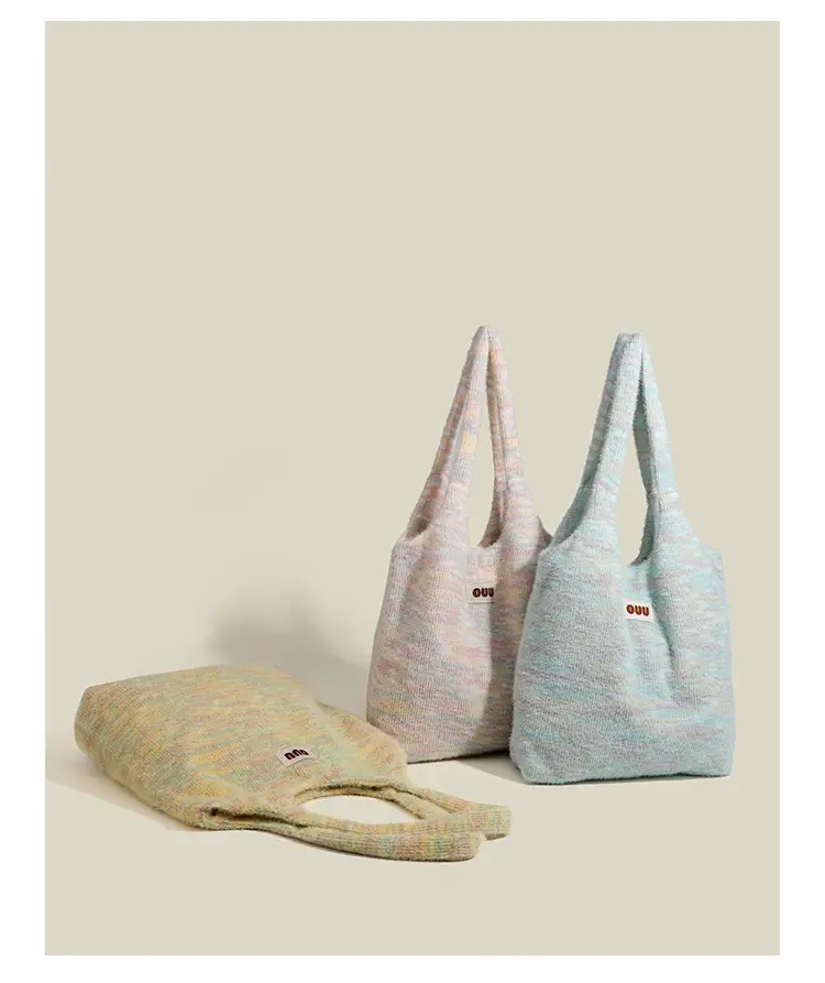 Women Plush Niche Tote Bag Winter Autumn Large Capacity — feature 11