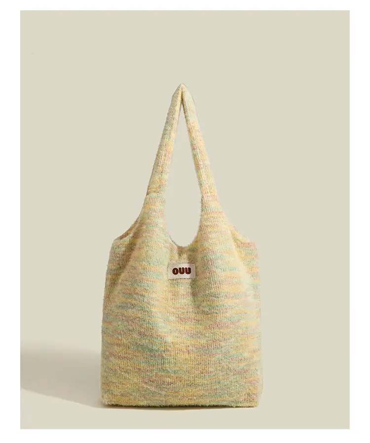 Women Plush Niche Tote Bag Winter Autumn Large Capacity — feature 12