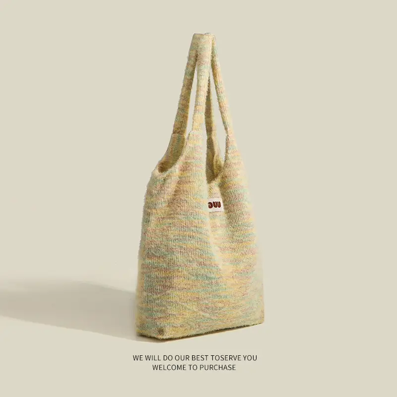 Women Plush Niche Tote Bag Winter Autumn Large Capacity — feature 9