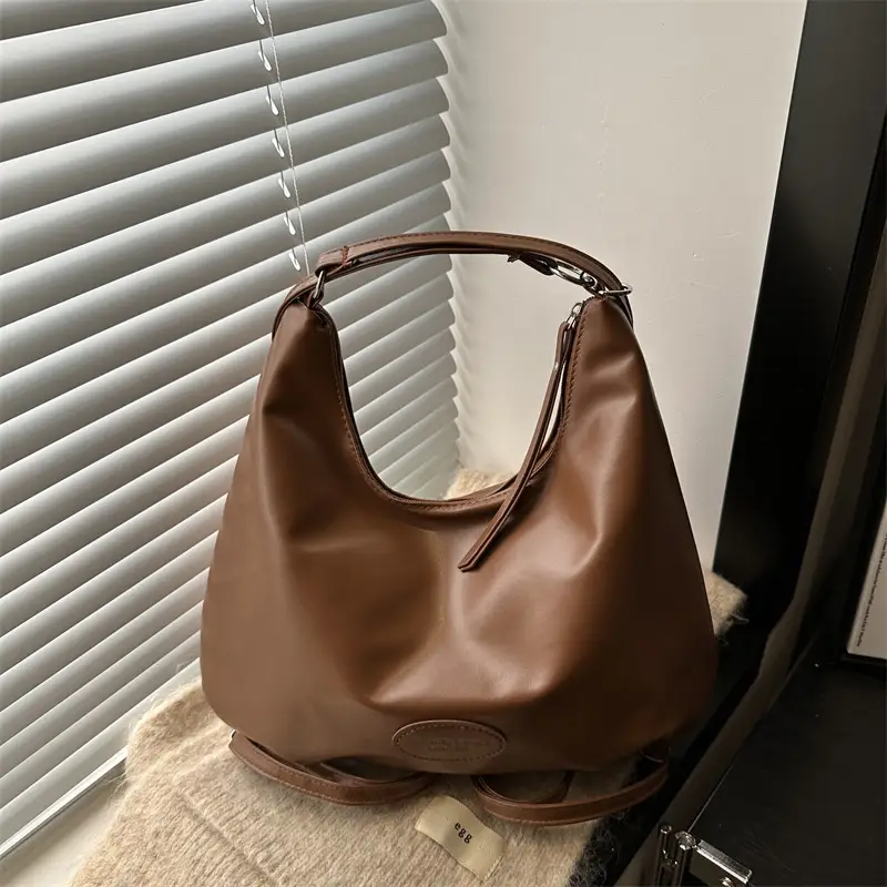 Vintage Brown Shoulder Bag for Women Large Capacity