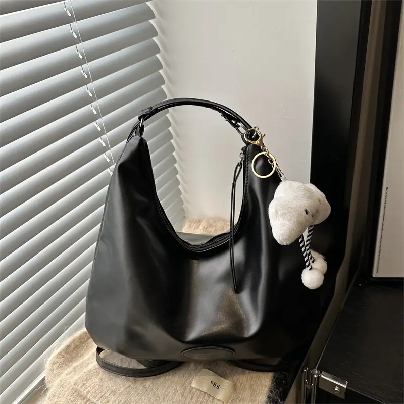 Vintage Brown Shoulder Bag for Women Large Capacity