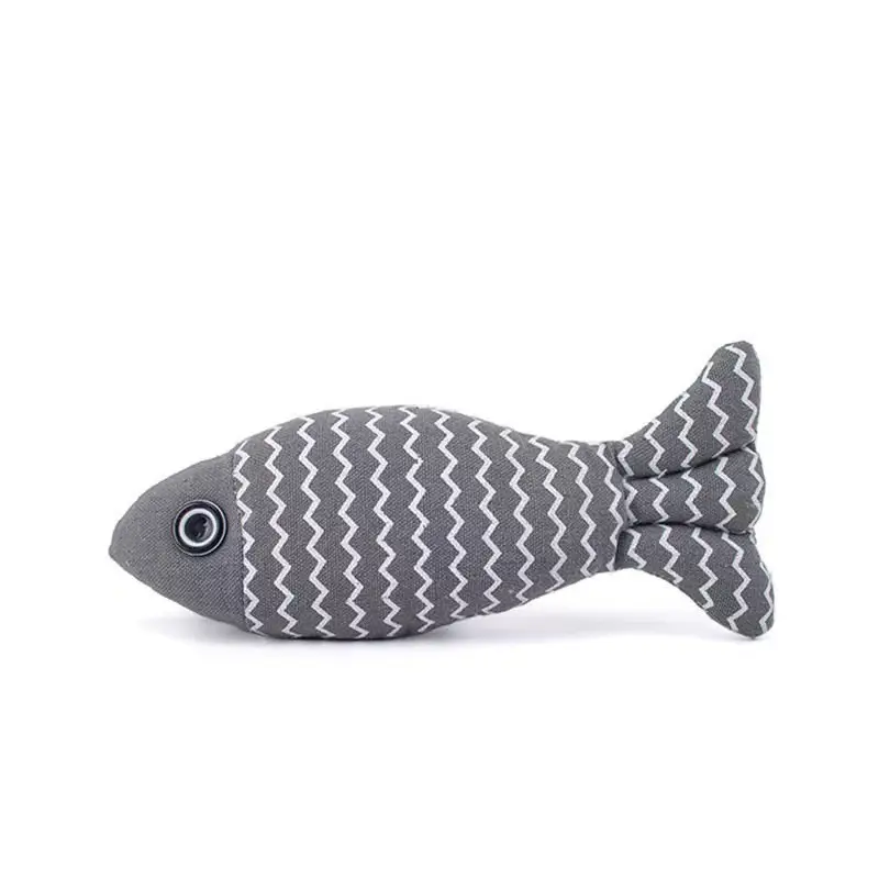 Cat Toy Self-relief Catnip Cloth Simulation Fish Kitten Molar Cat Kitten Cat Funny Stick Pet Supplies