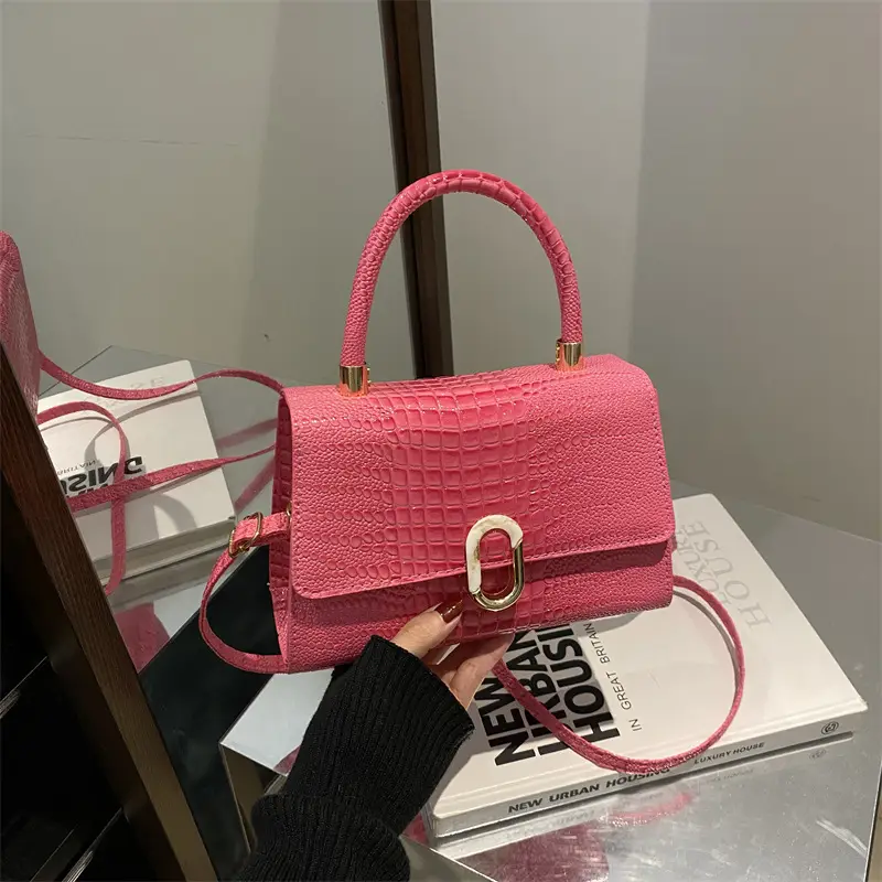 2024 Black Crocodile Crossbody Bag for Women - Image 8