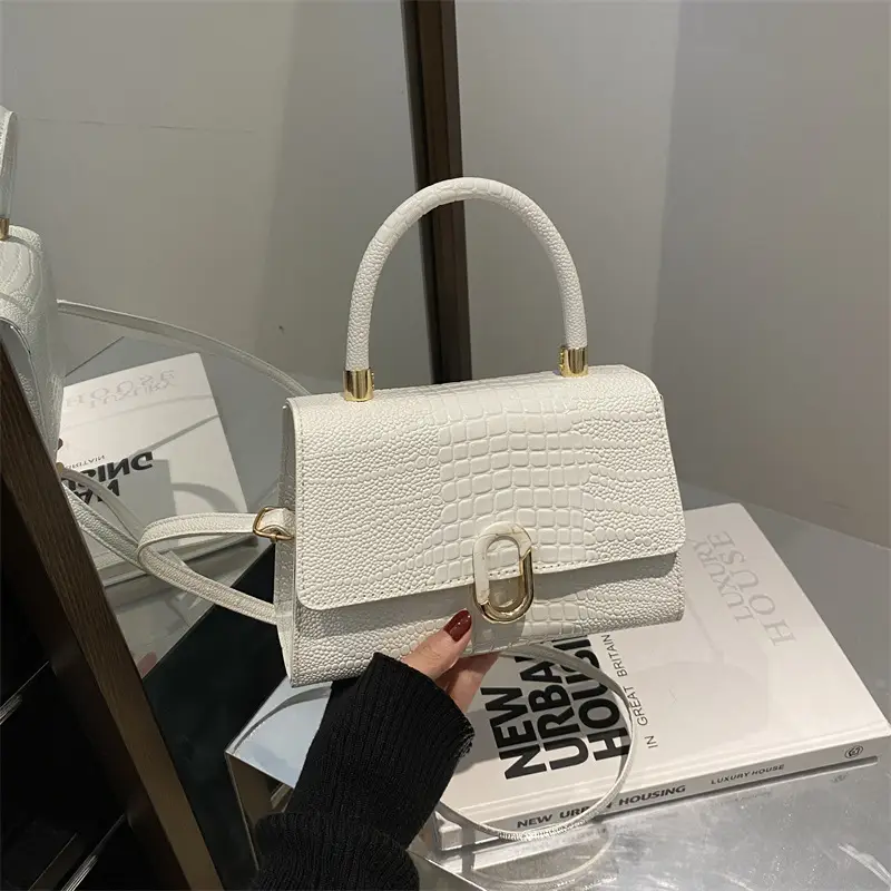2024 Black Crocodile Crossbody Bag for Women - Image 9