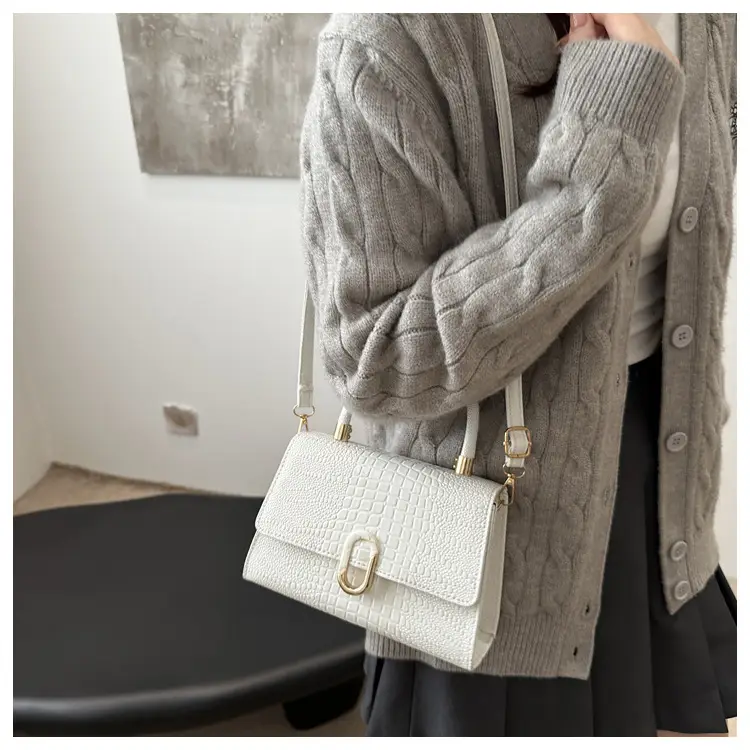 2024 Black Crocodile Crossbody Bag for Women — feature 11