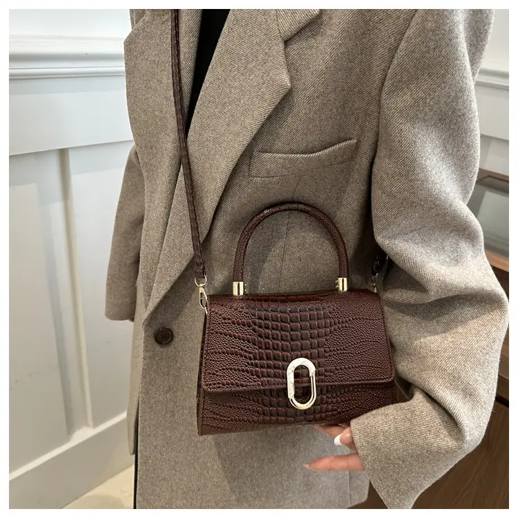 2024 Black Crocodile Crossbody Bag for Women — feature 18