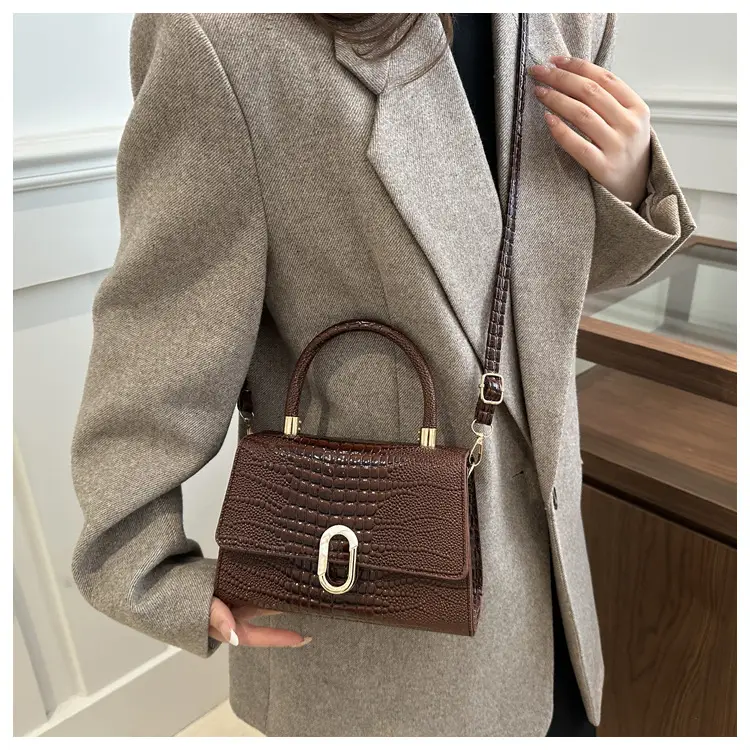 2024 Black Crocodile Crossbody Bag for Women — feature 19
