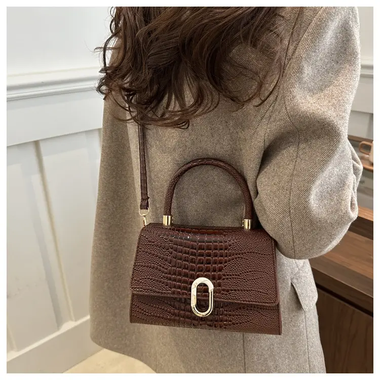 2024 Black Crocodile Crossbody Bag for Women — feature 20