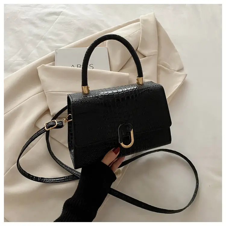 2024 Black Crocodile Crossbody Bag for Women — feature 25