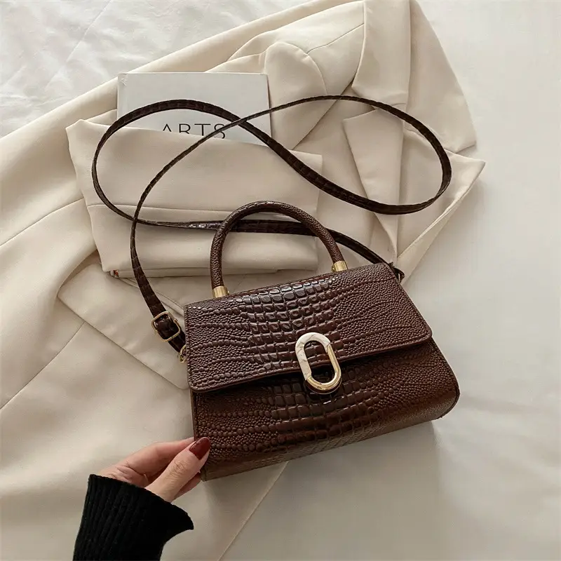2024 Black Crocodile Crossbody Bag for Women - Image 2