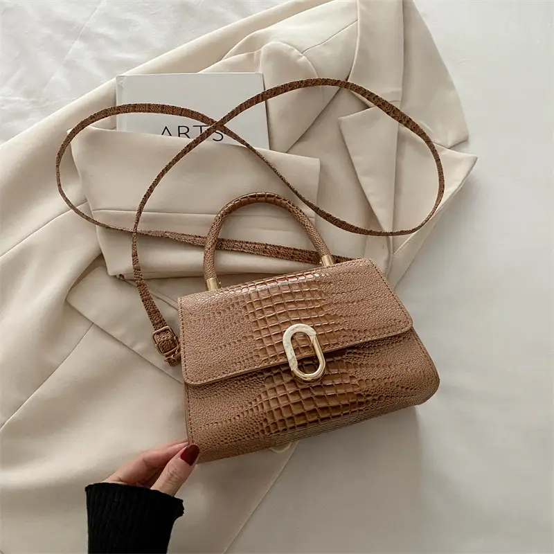 2024 Black Crocodile Crossbody Bag for Women - Image 5