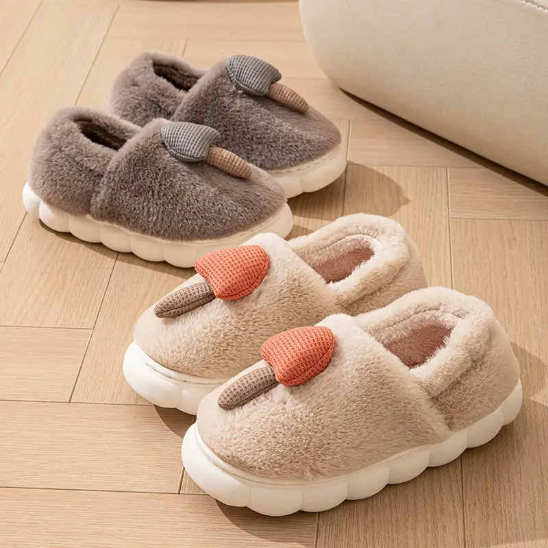 Women's Warm Fluffy Cotton Slippers Winter Cute - Image 13
