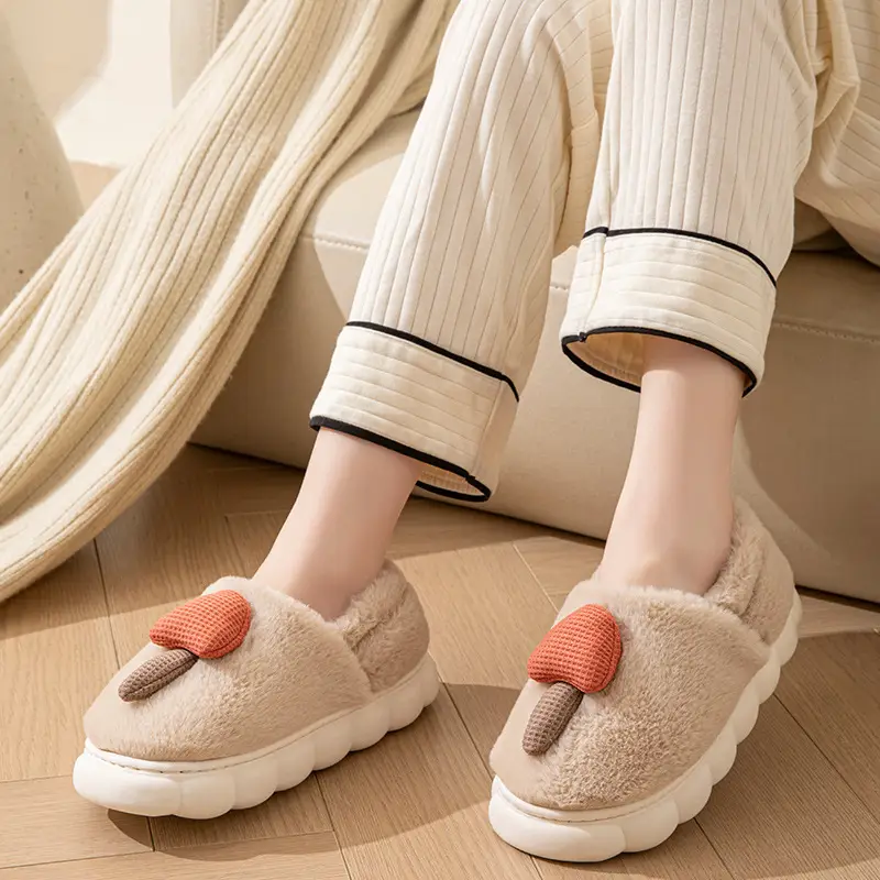 Women's Warm Fluffy Cotton Slippers Winter Cute - Image 14
