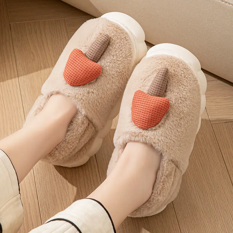 Women's Warm Fluffy Cotton Slippers Winter Cute - Image 15