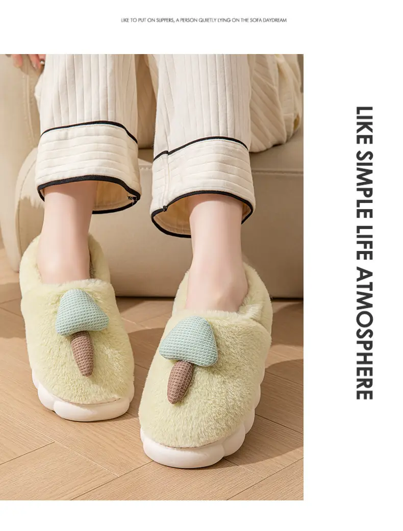 Women's Warm Fluffy Cotton Slippers Winter Cute — feature 15