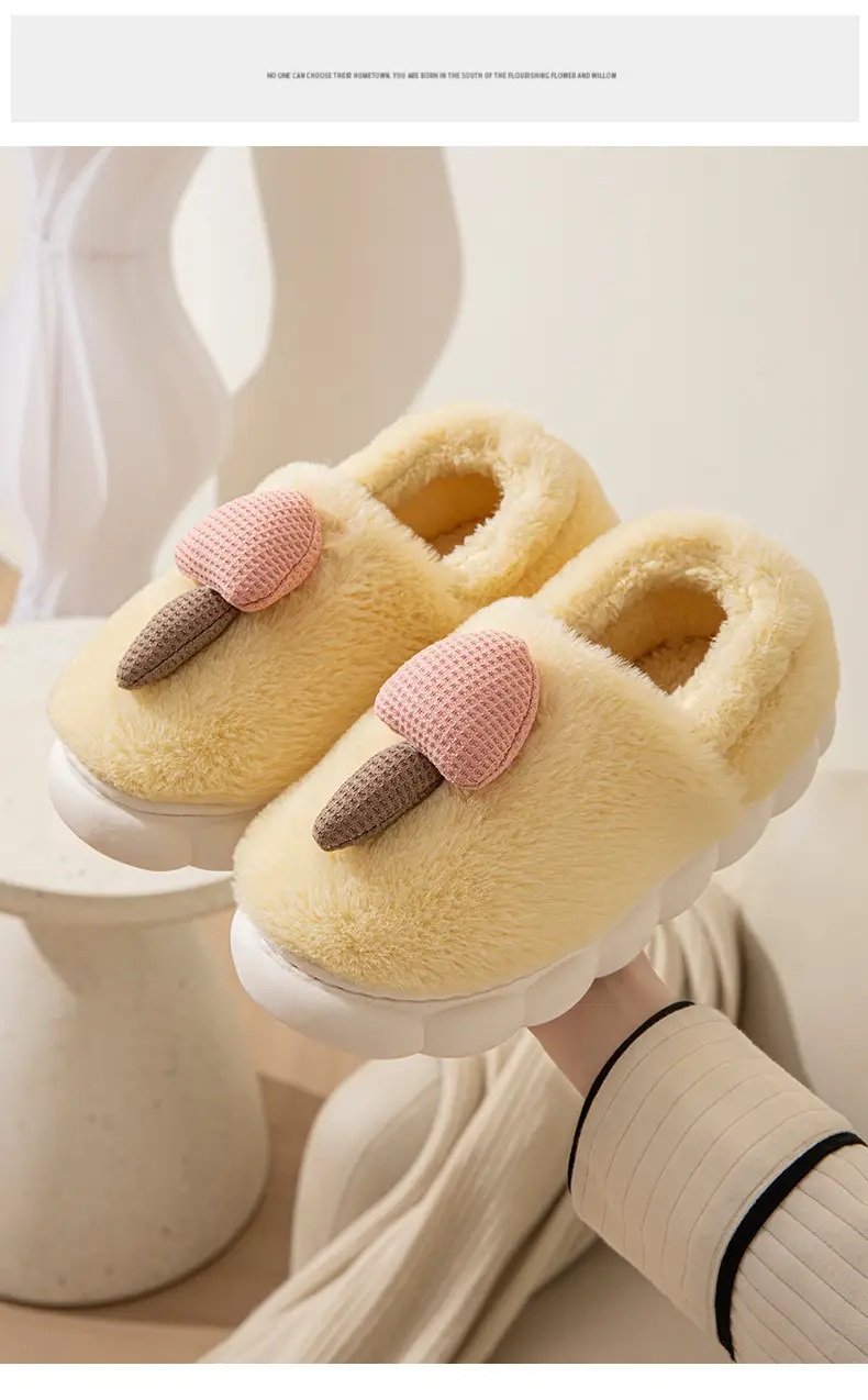 Women's Warm Fluffy Cotton Slippers Winter Cute — feature 17