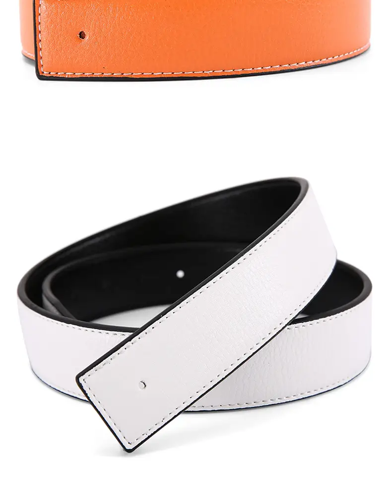 Men's Genuine Leather Belt Black Buckle Strip — feature 20