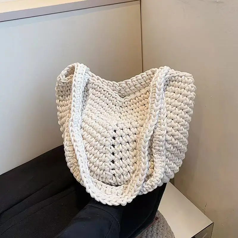 Handmade Woven Straw Bag for Women Large Capacity Beach Bag - Image 6