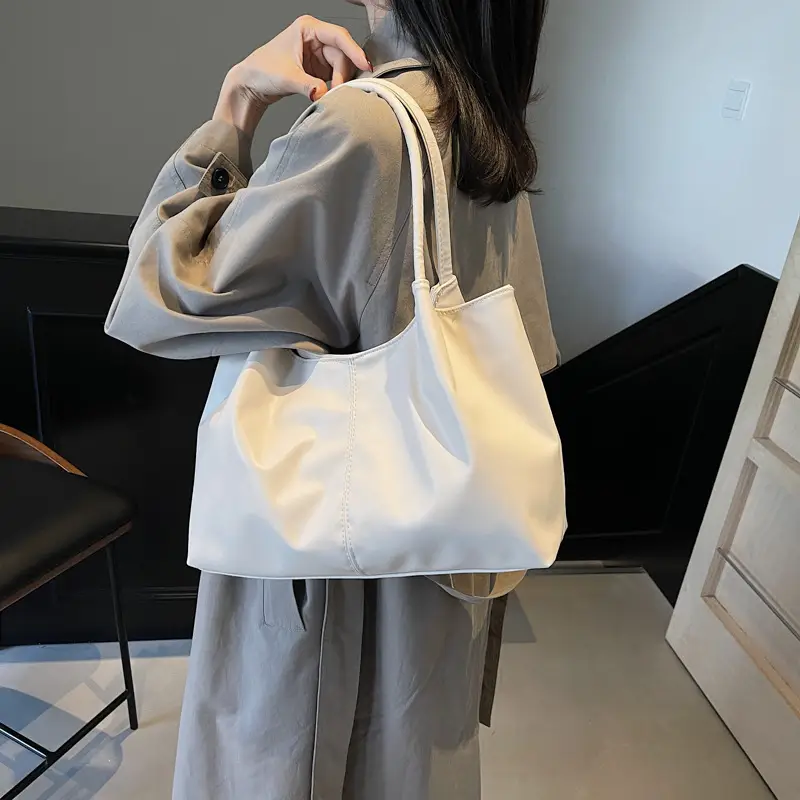 Large Capacity Japanese Korean Fashion Tote Bag Black White