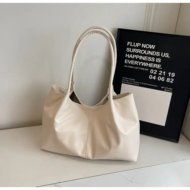 Large Capacity Japanese Korean Fashion Tote Bag Black White