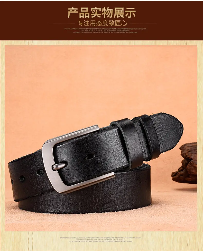 Italian Leather Belt with Silver Buckle — feature 7