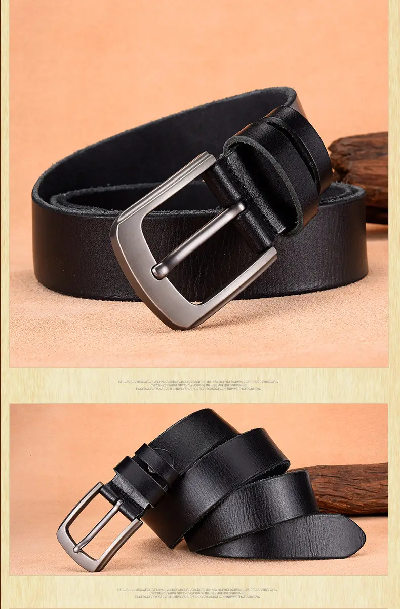 Italian Leather Belt with Silver Buckle — feature 8