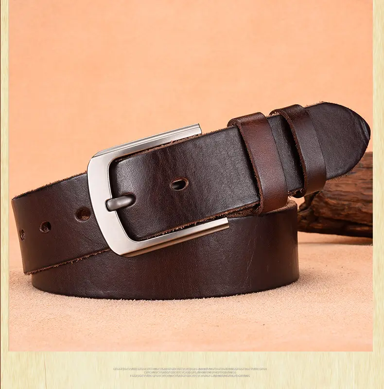 Italian Leather Belt with Silver Buckle — feature 9