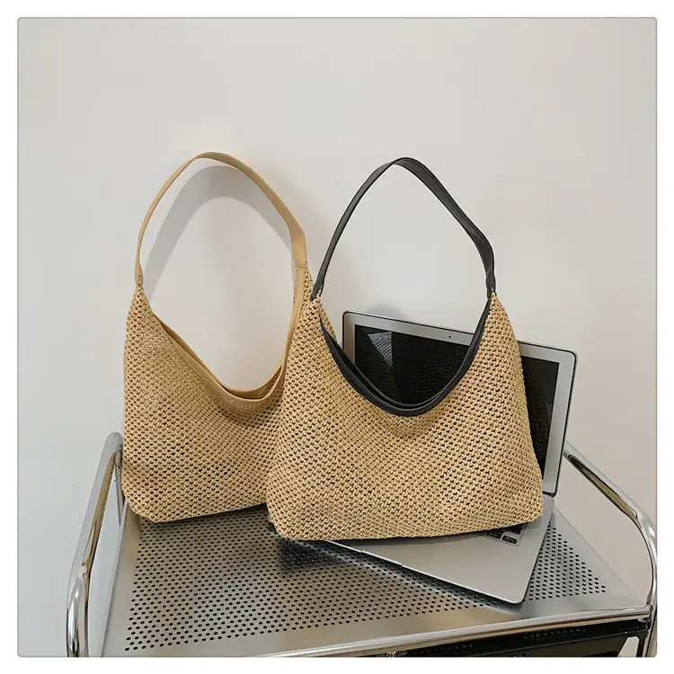 Golden Woven Underarm Bag for Women Large Capacity — feature 20