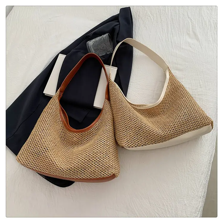 Golden Woven Underarm Bag for Women Large Capacity — feature 23