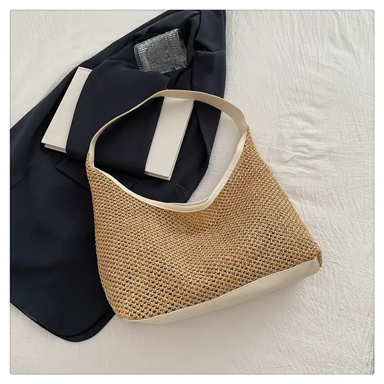 Golden Woven Underarm Bag for Women Large Capacity — feature 25