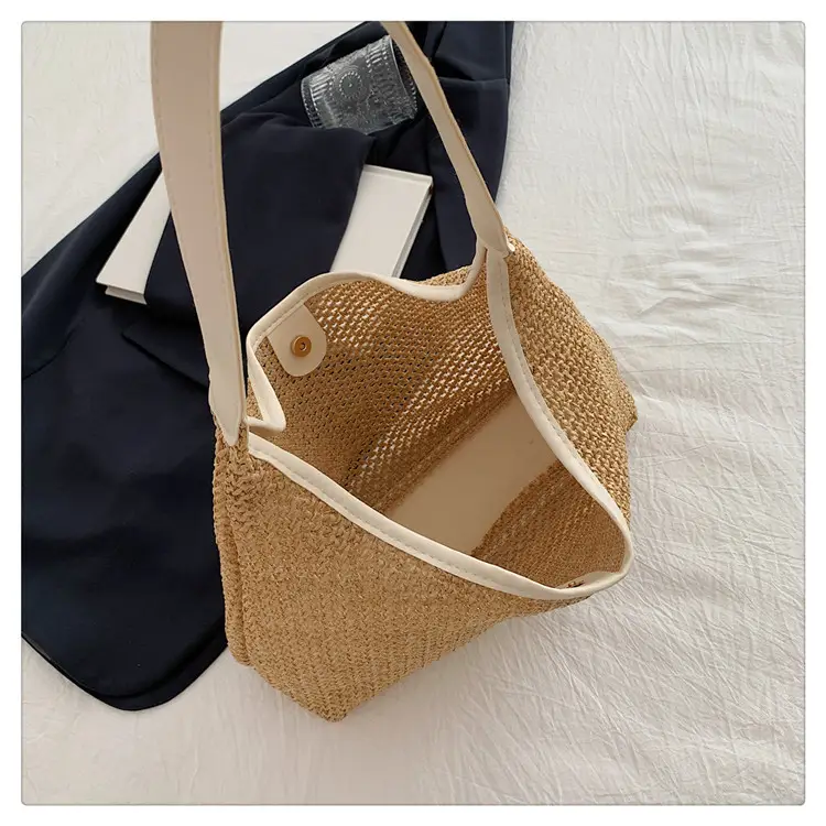 Golden Woven Underarm Bag for Women Large Capacity — feature 31