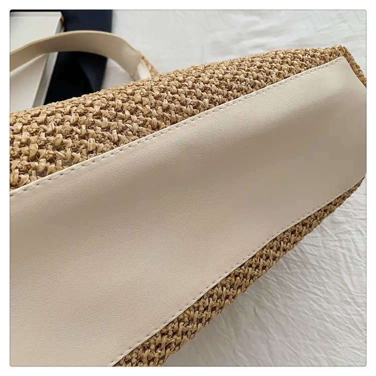 Golden Woven Underarm Bag for Women Large Capacity — feature 49