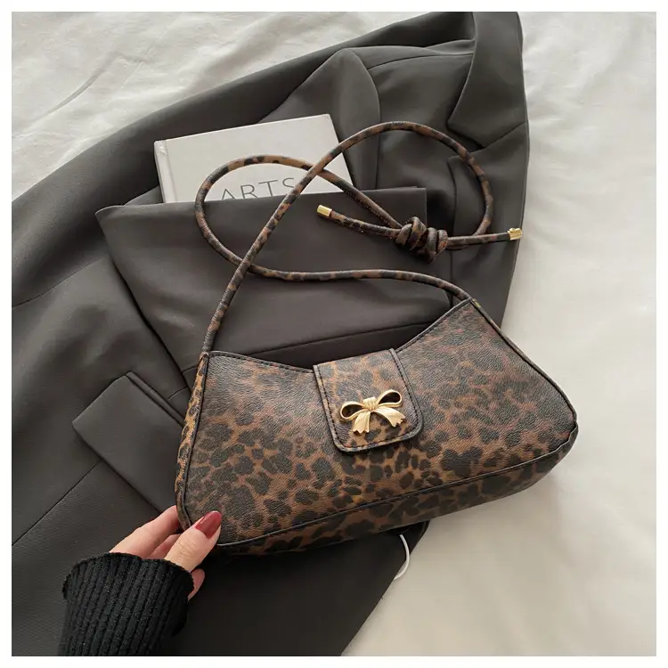 Leopard Print Women's Shoulder Bag 2024 Winter — feature 22