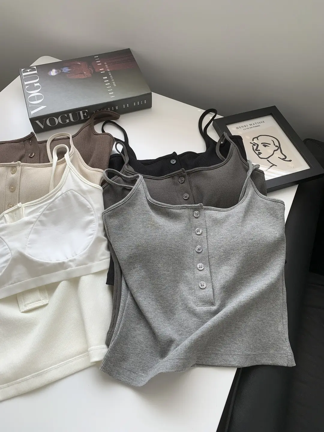 Button Camisole Women's Bracket Tube Top Outer Wear Fixed Cup Breathable Comfortable All-match Anti-light Inner Tube Top — feature 4