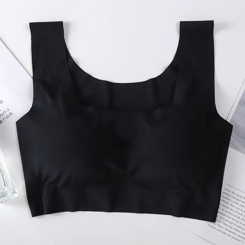 Anxin Generation Seamless Steel Ring-free Gathering Sleep Shockproof Yoga plus size Sports Underwear Women's Bra Vest-style