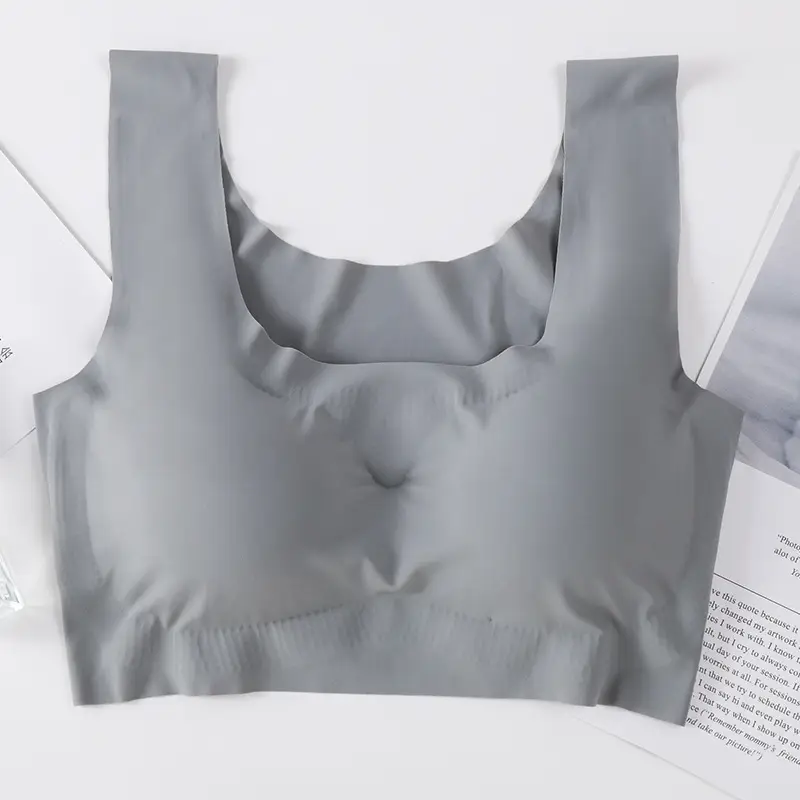 Anxin Generation Seamless Steel Ring-free Gathering Sleep Shockproof Yoga plus size Sports Underwear Women's Bra Vest-style