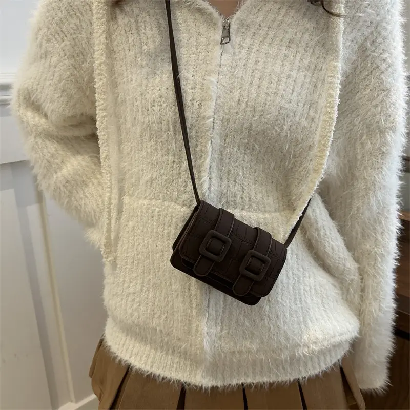 Retro 2024 Women's Crossbody Shoulder Bag Brown - Image 7