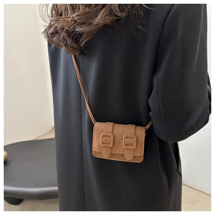 Retro 2024 Women's Crossbody Shoulder Bag Brown — feature 12