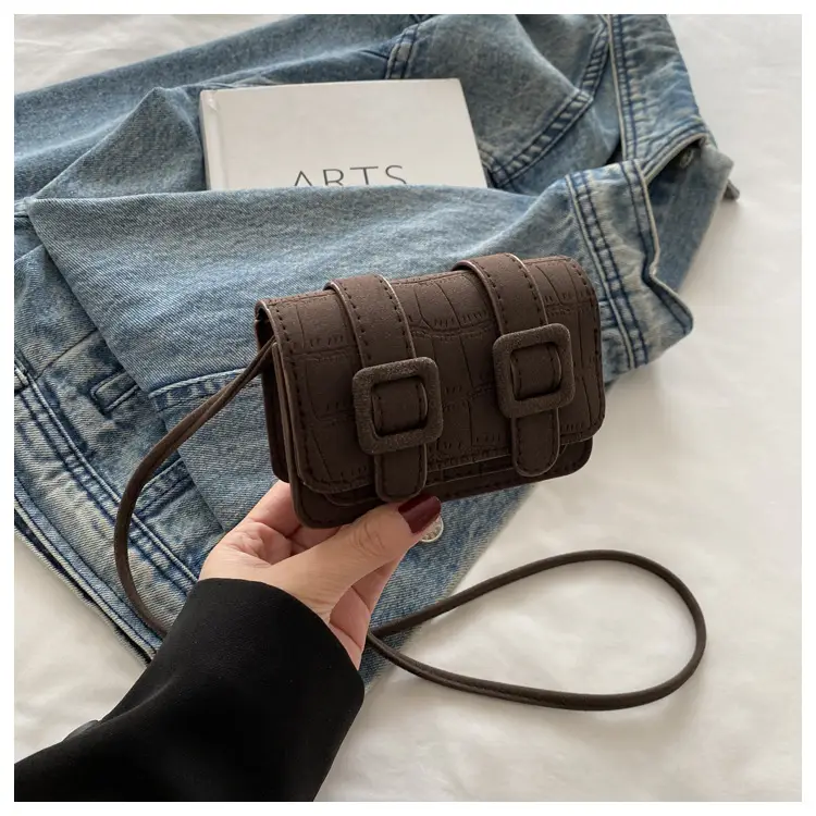 Retro 2024 Women's Crossbody Shoulder Bag Brown - Image 2