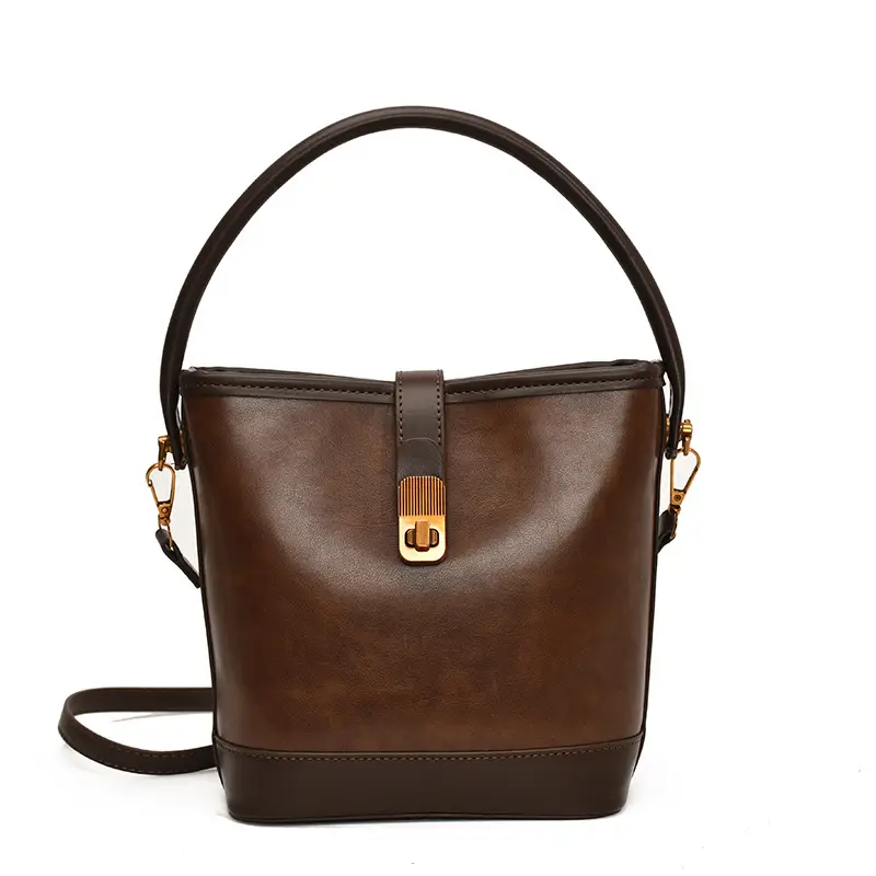 2024 Women's Retro Shoulder Crossbody Bag Black - Image 8