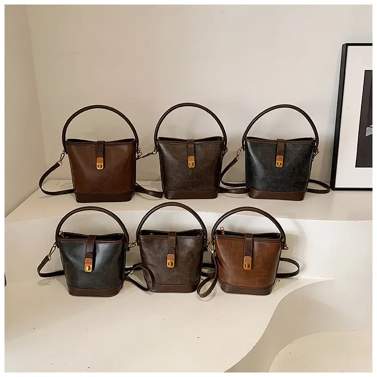 2024 Women's Retro Shoulder Crossbody Bag Black — feature 22