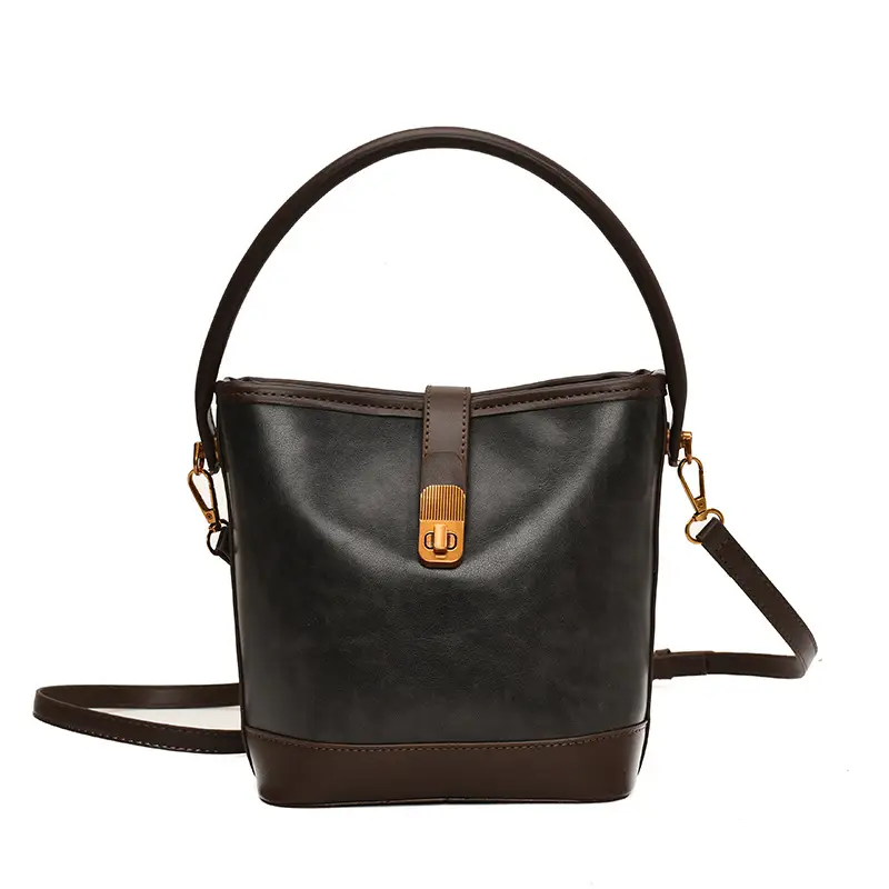 2024 Women's Retro Shoulder Crossbody Bag Black - Image 3